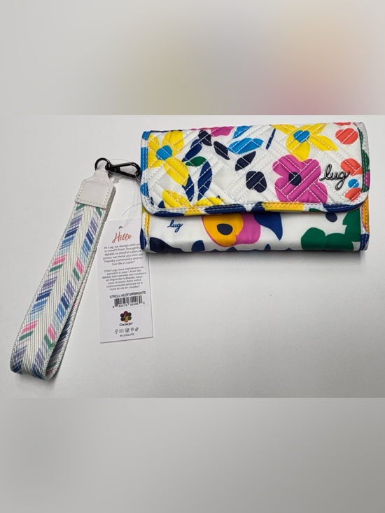 lug Handbags - NWT Lug WILDFLOWER BRIGHTS STROLL Wallet & Sashay Wristlet Floral Print